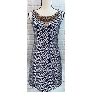 Moulinette Soeurs Womens‎ Blue&White Sheath Dress 0